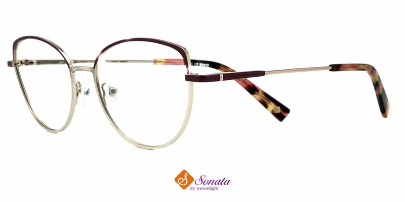 Rame TWST 3678 c3 Sonata pentru femei, claret și auriu