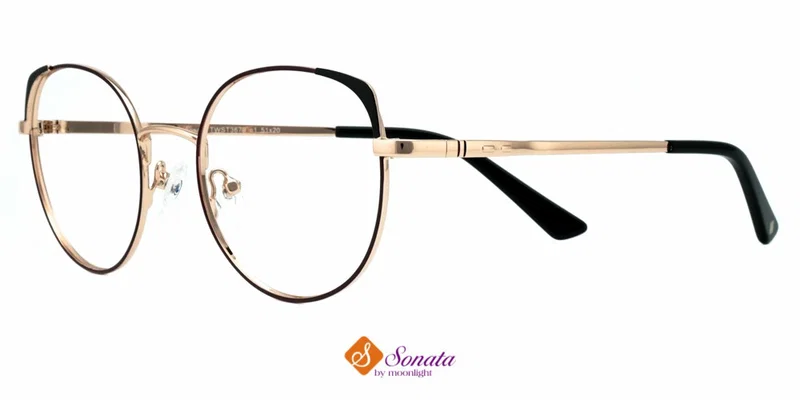 Ramă de ochelari TWST 3679 c1 Sonata în culorile negru și bordo
