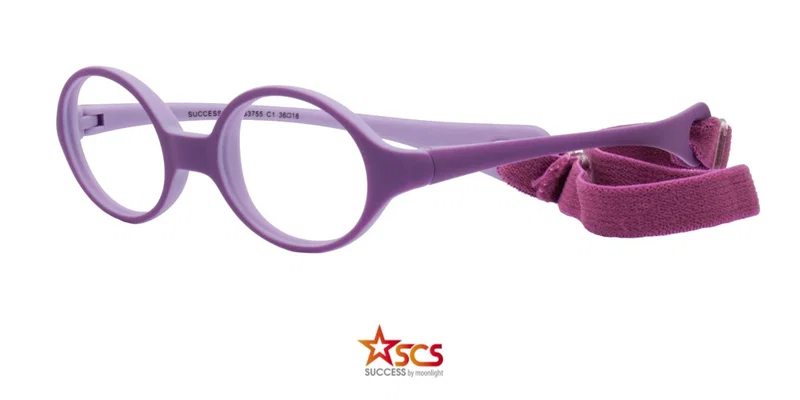 Ramă de ochelari pentru copii CU XS 3755 c1 Success, negru și violet, vedere frontală