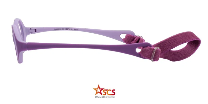 Detaliu ramă ochelari copii CU XS 3755 c1 Success în culorile negru și violet