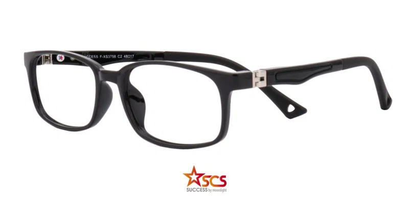 Ramă de ochelari pentru copii F XS 3758 c2 Success, neagră, vedere frontală