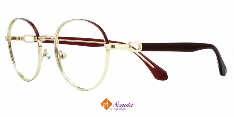 Rama de ochelari BIST 3685 c2 Sonata în nuanțe claret și auriu