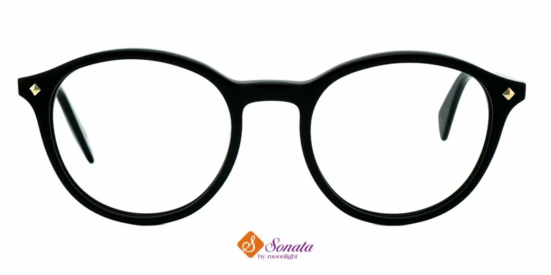 Ramă Sonata din plastic, combinație negru-auriu