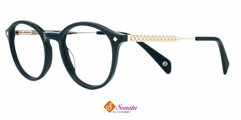 Ramă de ochelari XST 3690 c2 Sonata în culori auriu și bleumarin