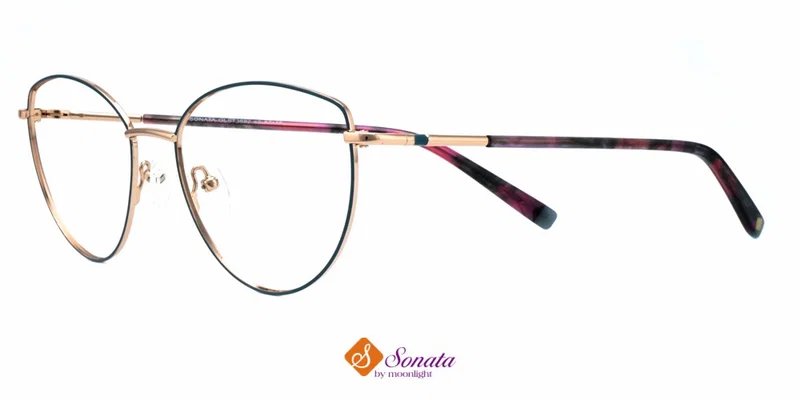 Rama de ochelari GLST 3692 c2 Sonata albastru și auriu, vedere frontală