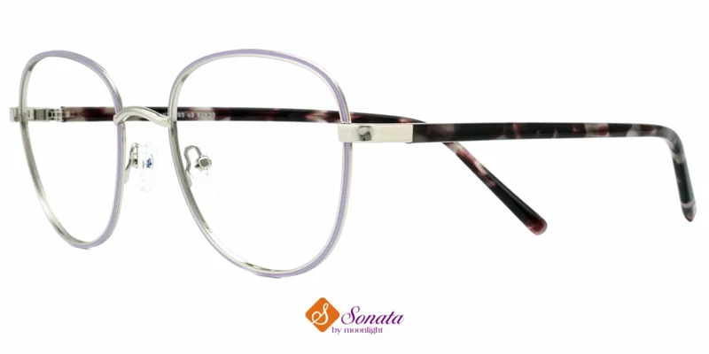 Rame BIST 3693 c3 Sonata pentru femei, argintiu și violet, vedere frontală