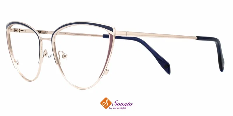 Rama de ochelari BIST 3696 c2 Sonata pentru femei, bleumarin și violet