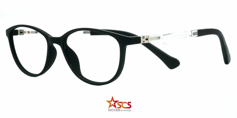 Ramă ochelari copii BK XS 3786 c1 Success negru și alb