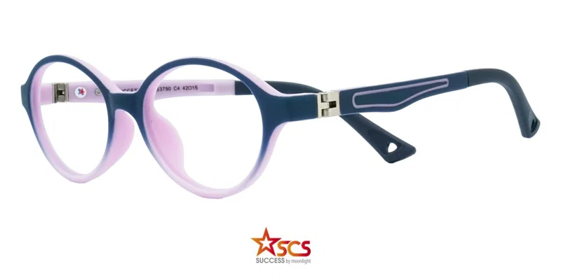 Rame de ochelari pentru copii BB XS 3790 c4 Success, bleumarin și roz