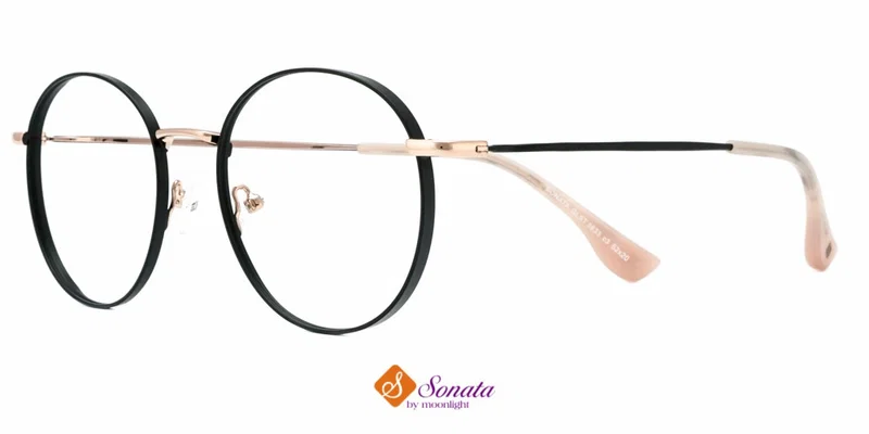 Rame GLST 3833 c3 Sonata pentru femei, metalice, negru și roz