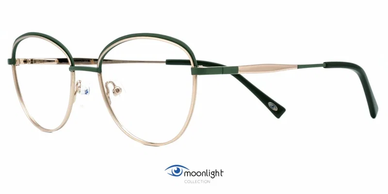 Rame de ochelari TYM 3548 c1 Moonlight, auriu și verde, vedere frontală
