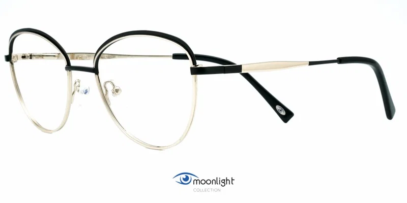 Ramă de ochelari TYM 3548 c2 Moonlight negru și auriu, vedere frontală