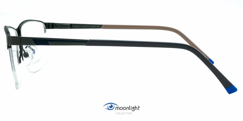Detaliu ramă de ochelari TYM 3549 c1 Moonlight blue și graphite