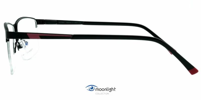 Detaliu ramă TYM 3549 c3 Moonlight în culorile negru și roșu