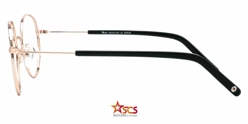Detaliu ramă completă MGS 3104 c2 Success, combinație negru și auriu