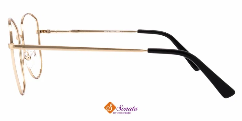Ramă de ochelari aurie Sonata, vedere laterală