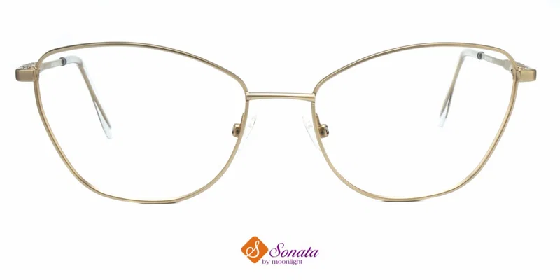 Vedere frontală a ramei metalice aurii ST 0063 c3 Sonata