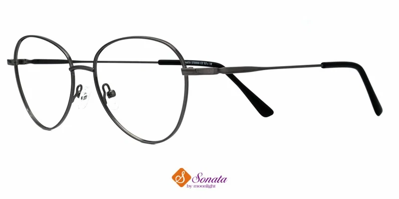 Ramă de ochelari damă ST 0066 c2 Sonata gunmetal, vedere frontală