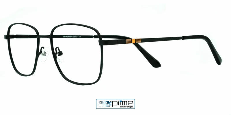Ramă de ochelari pentru femei P 0071 c3 Prime, negru și portocaliu, vedere frontală