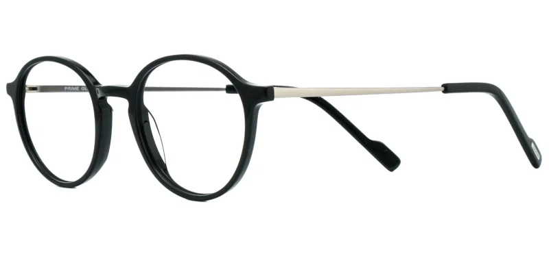 Rama de ochelari GLP 3450 c2 Prime, negru și argintiu, vedere frontală