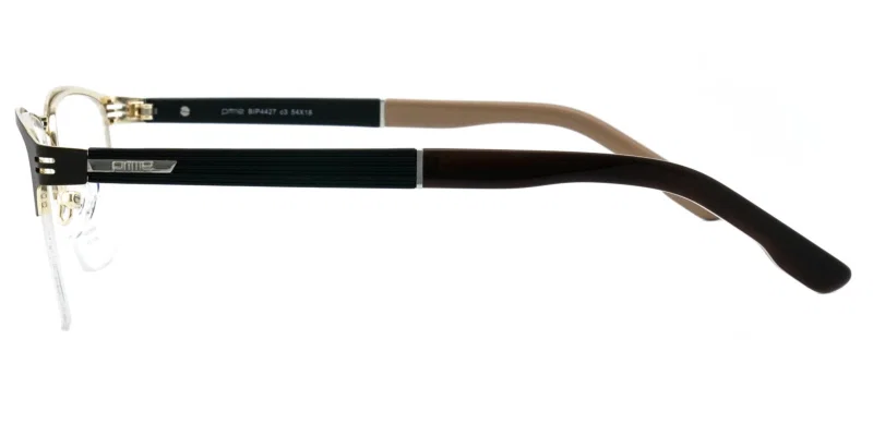 BIP 4427 c3 Prime, ramă half-rim în combinație maro și auriu