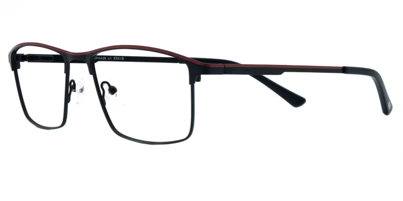 BIP 4429 c1 Prime, ramă metalică full rim pentru bărbați, navy blue și roșu