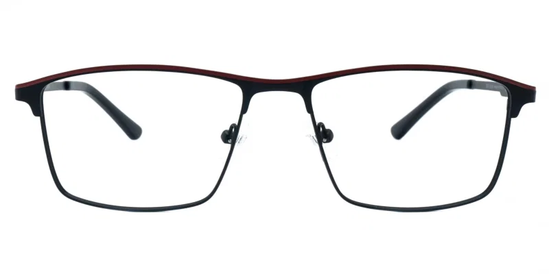 Detaliu ramă de ochelari BIP 4429 c1 Prime în culorile navy blue și roșu
