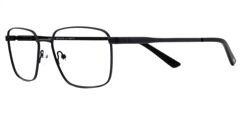 Rama de ochelari BIP 4430 c1 Prime, metalică, full rim, negru și bleumarin