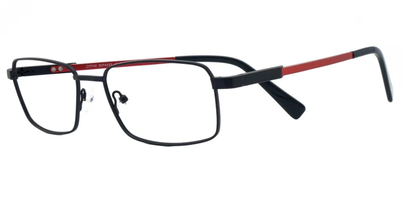 Ramă de ochelari BIP 4433 c2 Prime metalică full rim, bleumarin și roșu