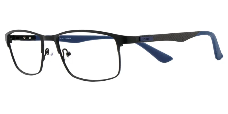 Ramă de ochelari MP 4414 c1 Prime, metalică, neagră și albastră