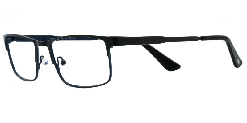 BIP 4420 c3 Prime, ramă metalică full rim pentru bărbați, negru și albastru marin