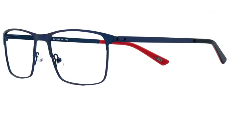 Ramă de ochelari YP 4421 c2 Prime pentru bărbați, metal, albastru și roșu