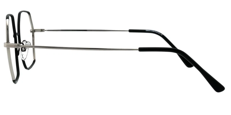 Model de rame Sonata ST 0078 c3 în combinație negru și argintiu
