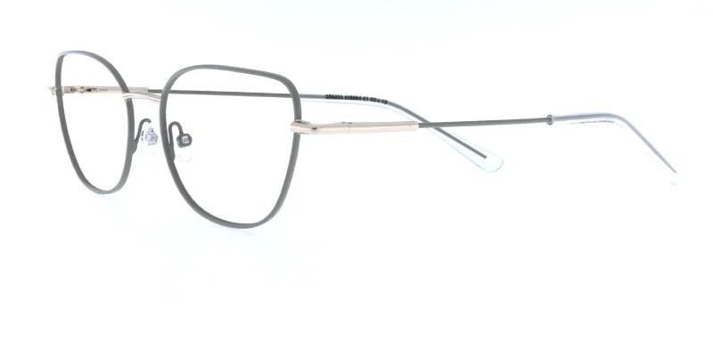 Rame de ochelari ST 0084 c1 Sonata, metalice, aurii și verzi, vedere frontală