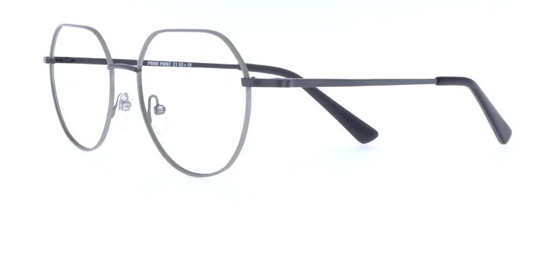 Ramă de ochelari metalică gri P 0087 c1 Prime, vedere frontală