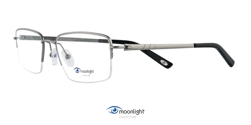 Ramă de ochelari TYM 3381 c2 Moonlight argintie, vedere frontală