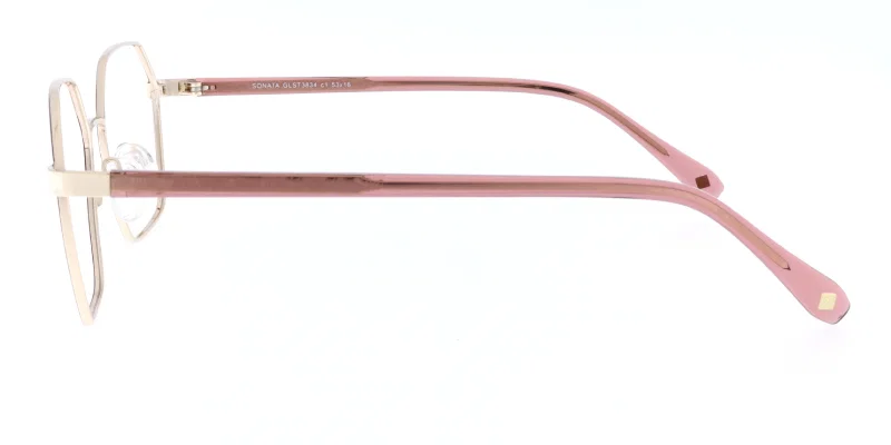 Ochelari Sonata GLST 3834 c1, ramă completă în nuanțe claret și auriu