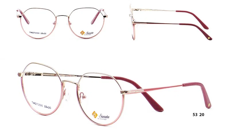 Ramă de ochelari TWST 0686 c3 Sonata în nuanțe gold și rose