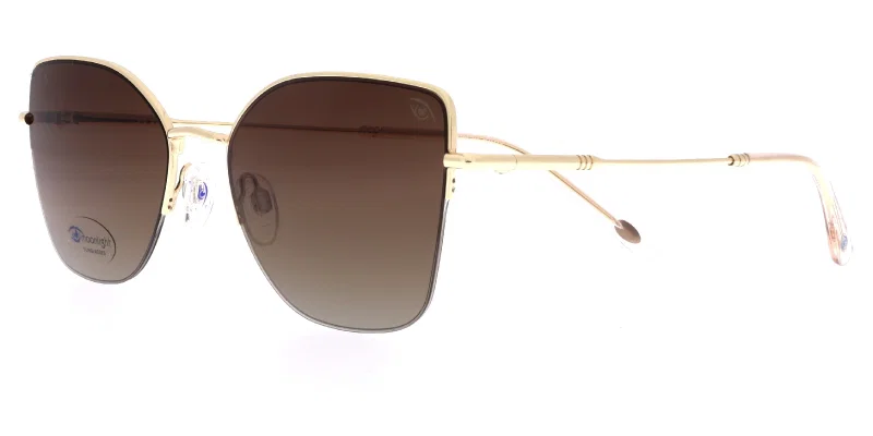 Ochelari de soare damă BIM 4205 c1 Moonlight cu ramă metalică aurie
