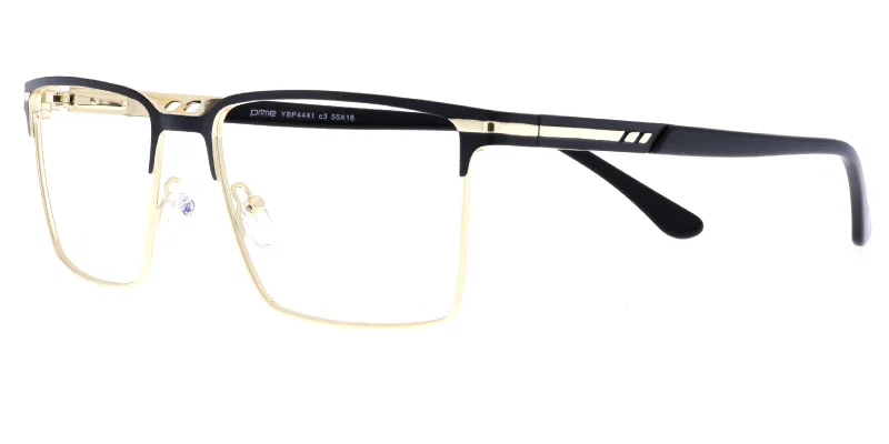 Ramă de ochelari YBP 4441 c3 Prime negru și auriu, vedere frontală