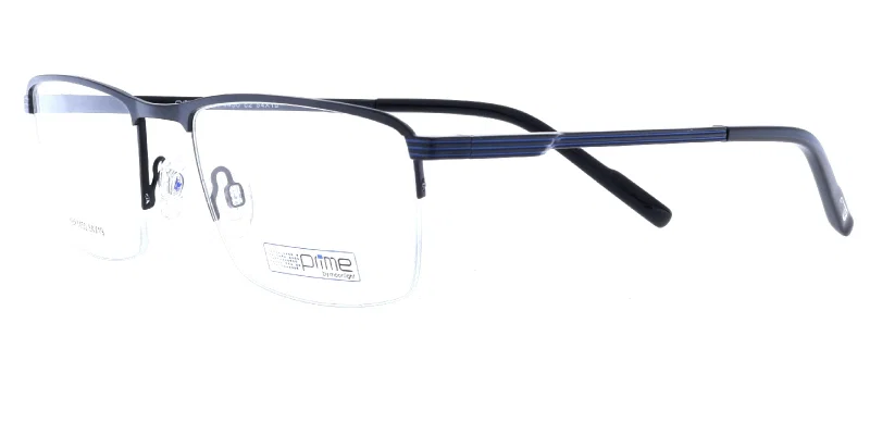 Ramă YBP 4450 c2 Prime metalică, semi-ramă, culoare neagră și albastră