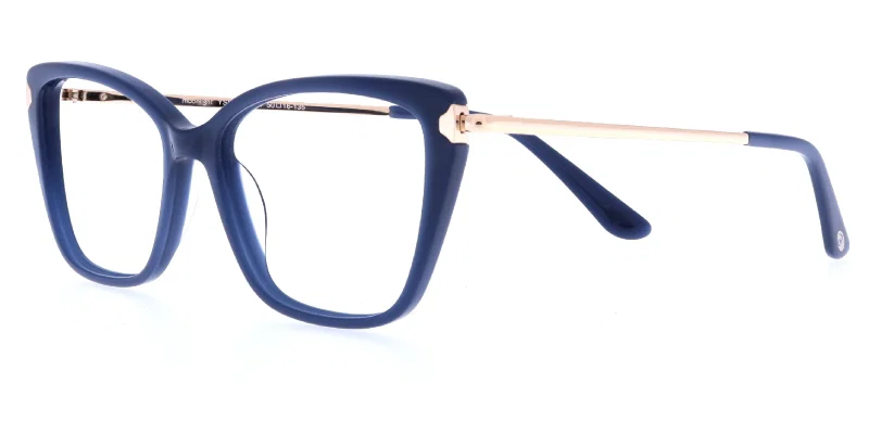 Ramă de ochelari YSM 4833 c1 Moonlight aurie și bleumarin, vedere frontală