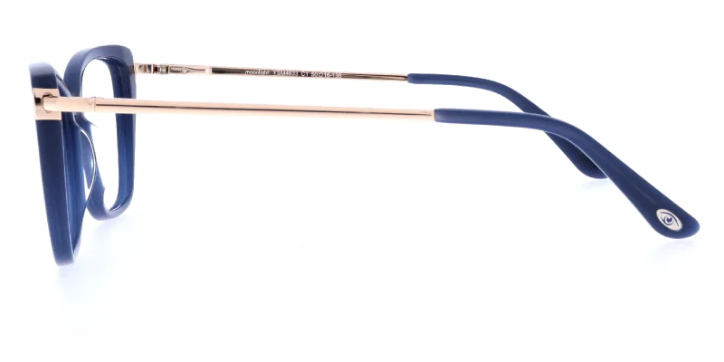 Ramă de ochelari unisex YSM 4833 c1 Moonlight, detaliu cromatic auriu și bleumarin