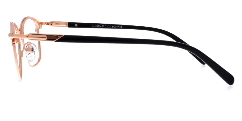 Detaliu ramă ochelari aurie MGSM 4220 c2 Simpleye