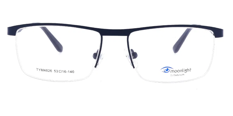Ramă TYM 4826 c2 Moonlight pentru bărbați, design semicuadru, vedere laterală