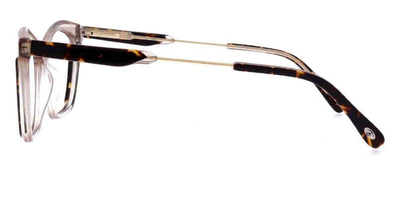 Detaliu ramă ochelari Moonlight RM 4815 c1, culori negru și maro