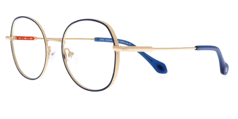 Ramă de ochelari pentru femei YM 4812 c3 Moonlight albastru-auriu, vedere frontală