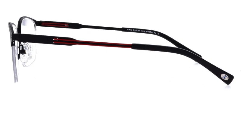 Detaliu ramă de ochelari metalică YM 4813 c2 Moonlight
