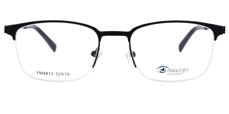 Vedere frontală ramă metalică half rim YM 4813 c3 Moonlight
