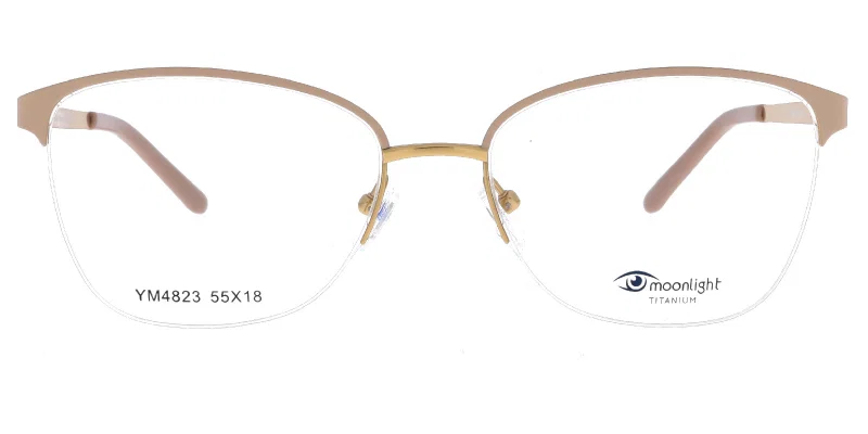 Vedere laterală ramă metalică half rim YM 4823 c2